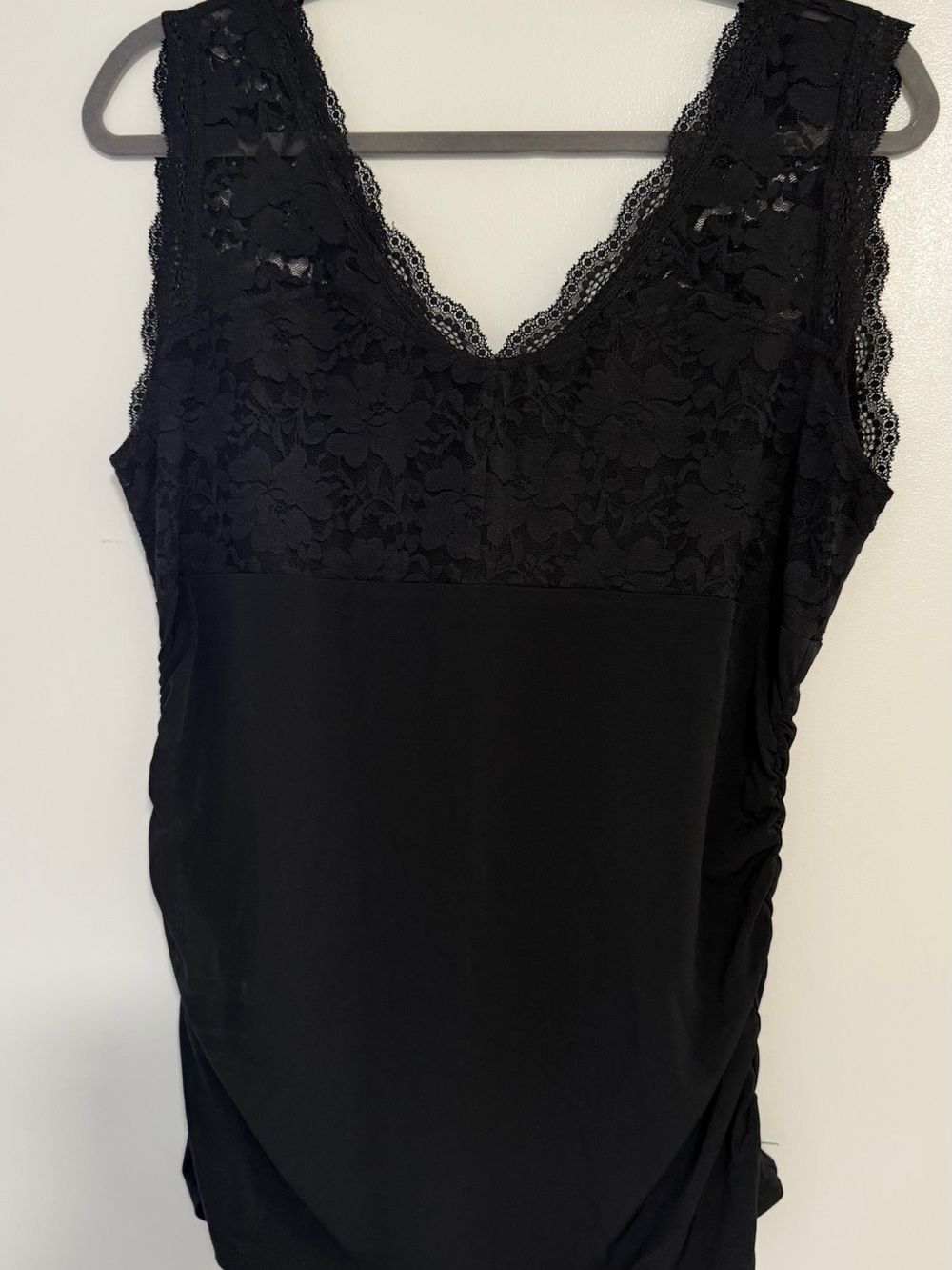 Maurices Black Lace Trim V-Neck Camisole